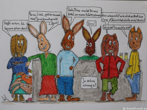 Heimfahrt Kaef Comics Familie Hase im Stubaital by ReiseTravel.eu